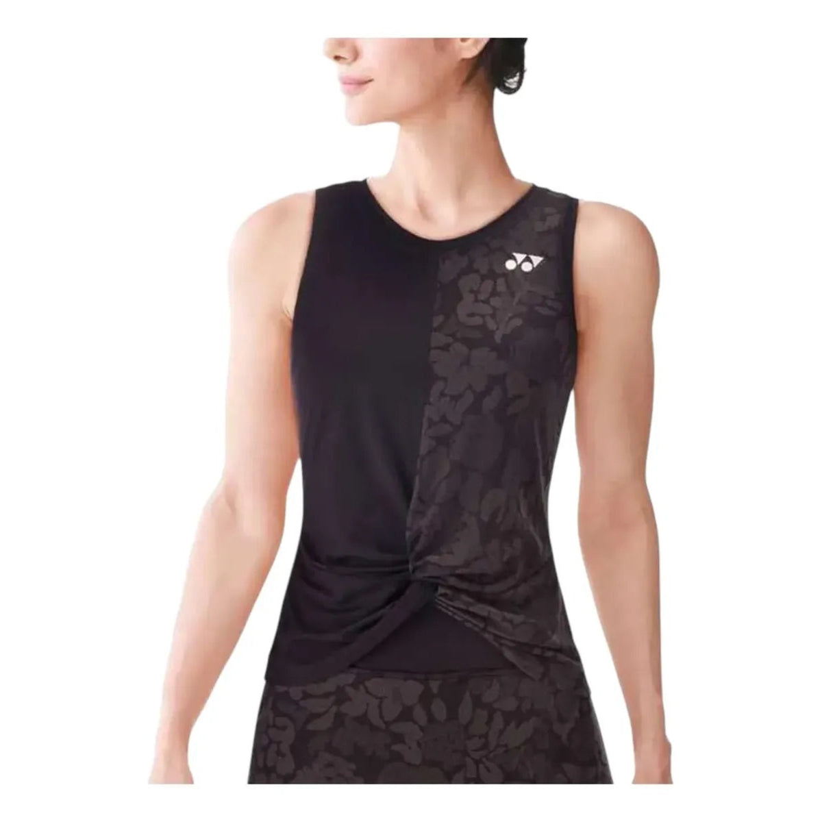 Playera Yonex 20691ex Mujer Sin Mangas Black Tenis Padel Xs