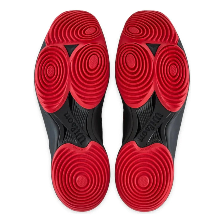 Tenis De Padel Wilson Hurakn Lite Negro Rojo 9mx