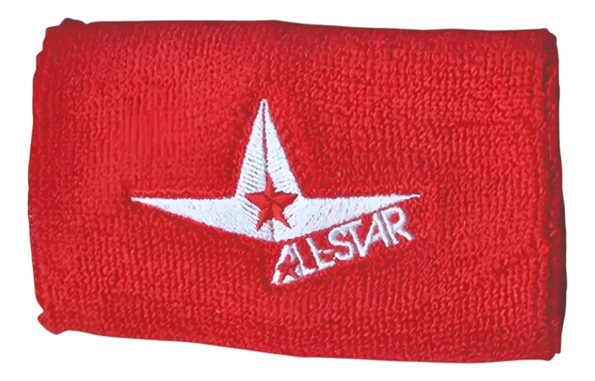 Muñequeras All Star 5 Pulgadas Beisbol Softbol Roja