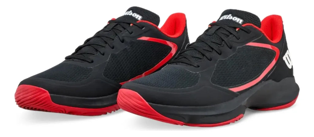 Tenis De Padel Wilson Hurakn Lite Negro Rojo 6.5mx