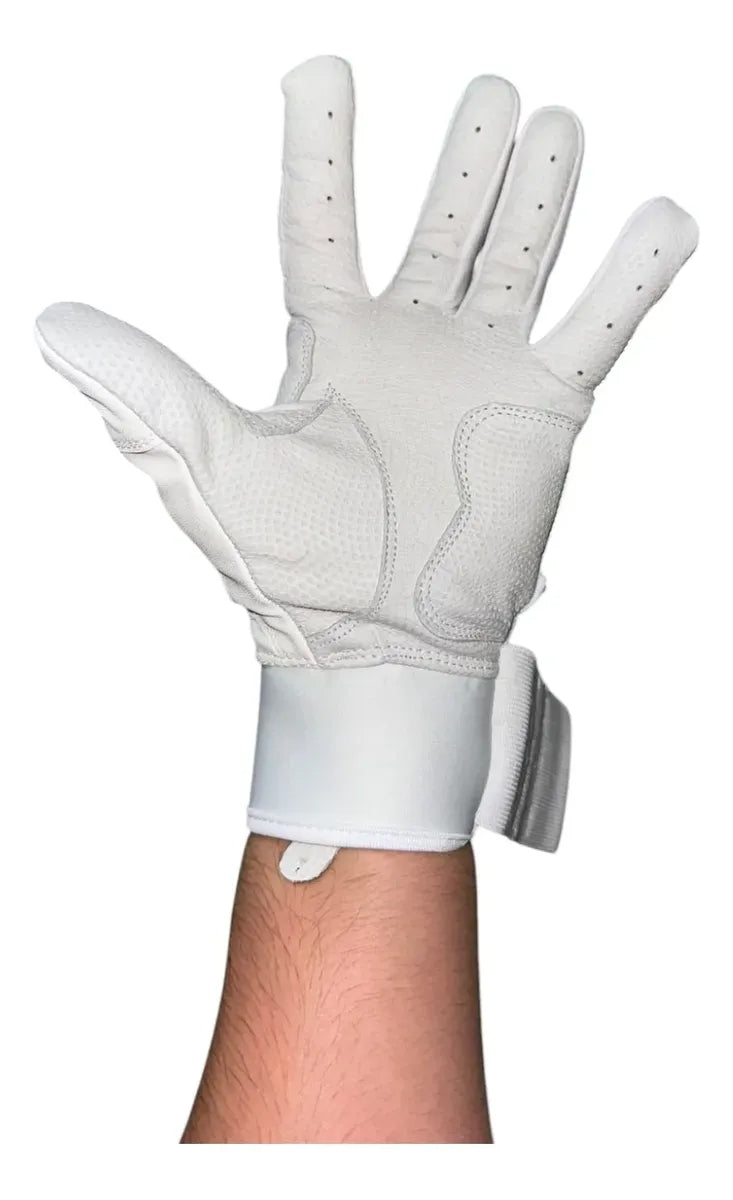 Guantes Bateo Demon Slugger Ds Long Cuff Blanco Xl
