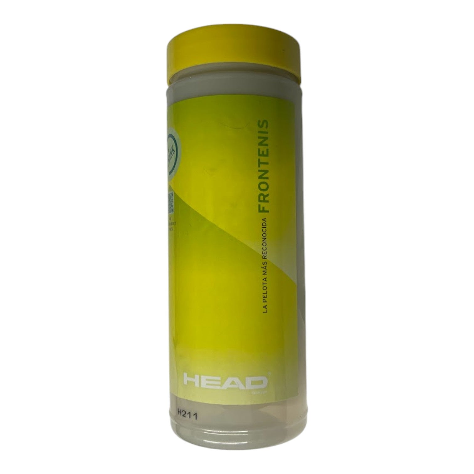 Pelota de frontenis Head amarilla, bote con 3 pelotas, marca Head