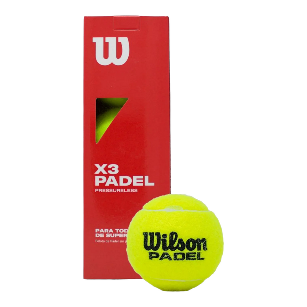 Pelotas de Padel Wilson X3 Sin presión Caja 24 Pack