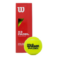 Pelotas de Padel Wilson X3 Sin presión Caja 24 Pack
