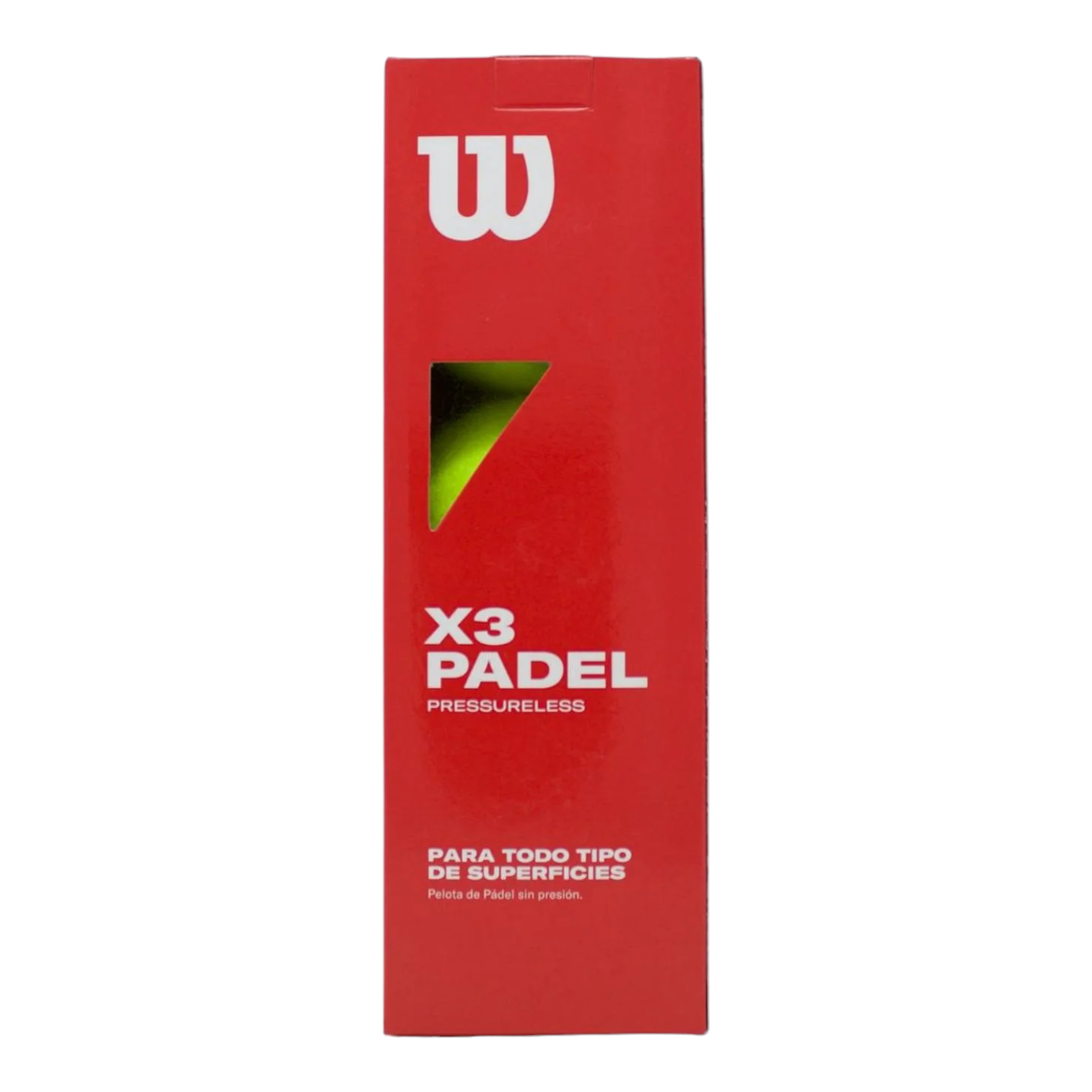 Pelotas de Padel Wilson X3 Sin presión Caja 24 Pack