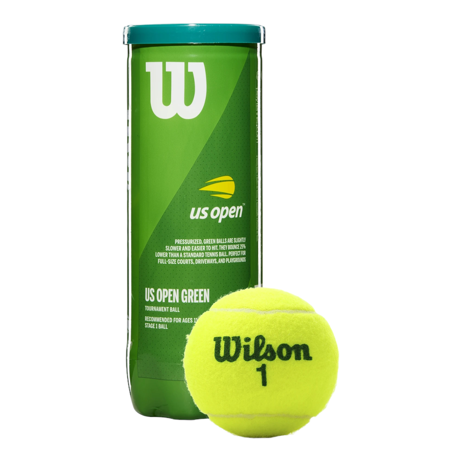 Pelota de Tenis Wilson Us Open Punto Verde Caja 24 pack