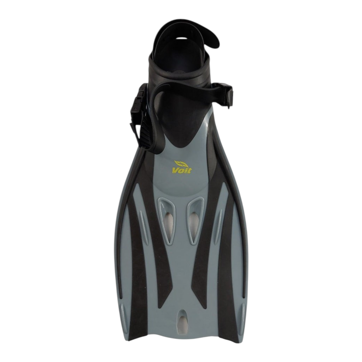 Aleta de natación Radach Sports Voit Triton gris y negra con hebilla ajustable para adultos