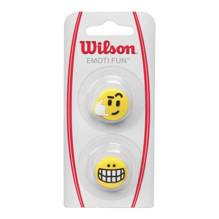 Antivibradores Wilson Emoti Fun de Radach Sports con diseño de emojis para raquetas de tenis