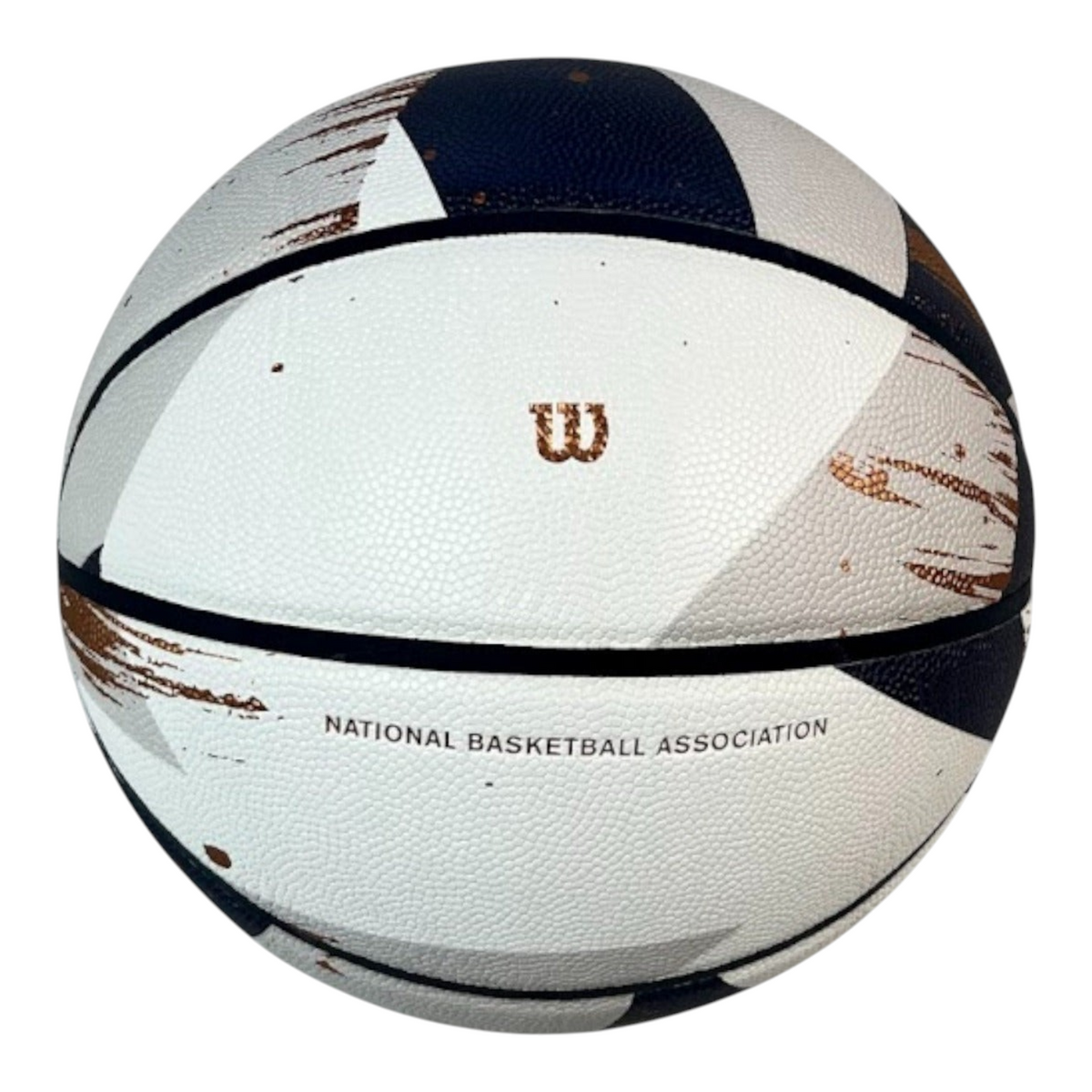 Balón de baloncesto Radach Sports Wilson NBA Expression color champán con diseño gráfico y canales de agarre profundo