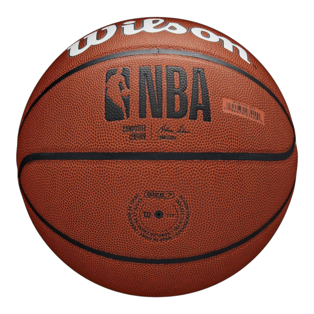 Balón de baloncesto Radach Sports Wilson NBA Team Alliance Nets talla 7 con superficie texturizada de cuero compuesto
