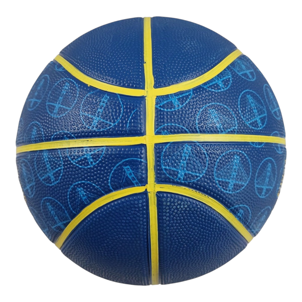 Balón de basquetbol Radach Sports Voit Champions Gs Bs-100 color azul con detalles en amarillo y textura rugosa