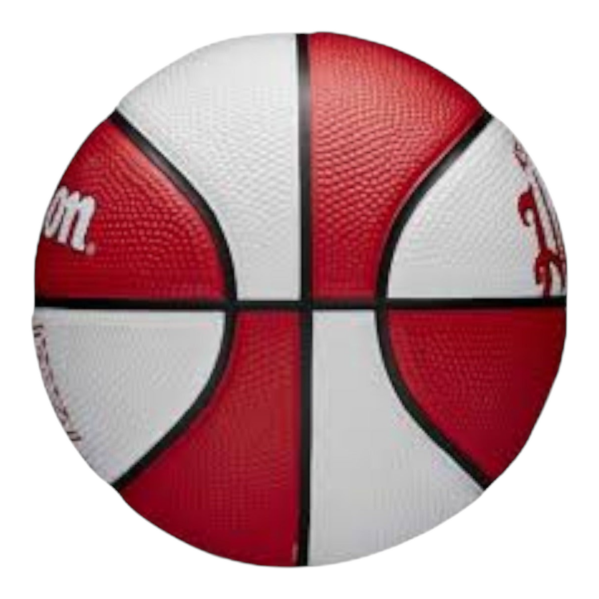 Mini balón de básquetbol Radach Sports Wilson NBA Atlanta Hawks retro en color rojo y blanco, tamaño 3 de goma.