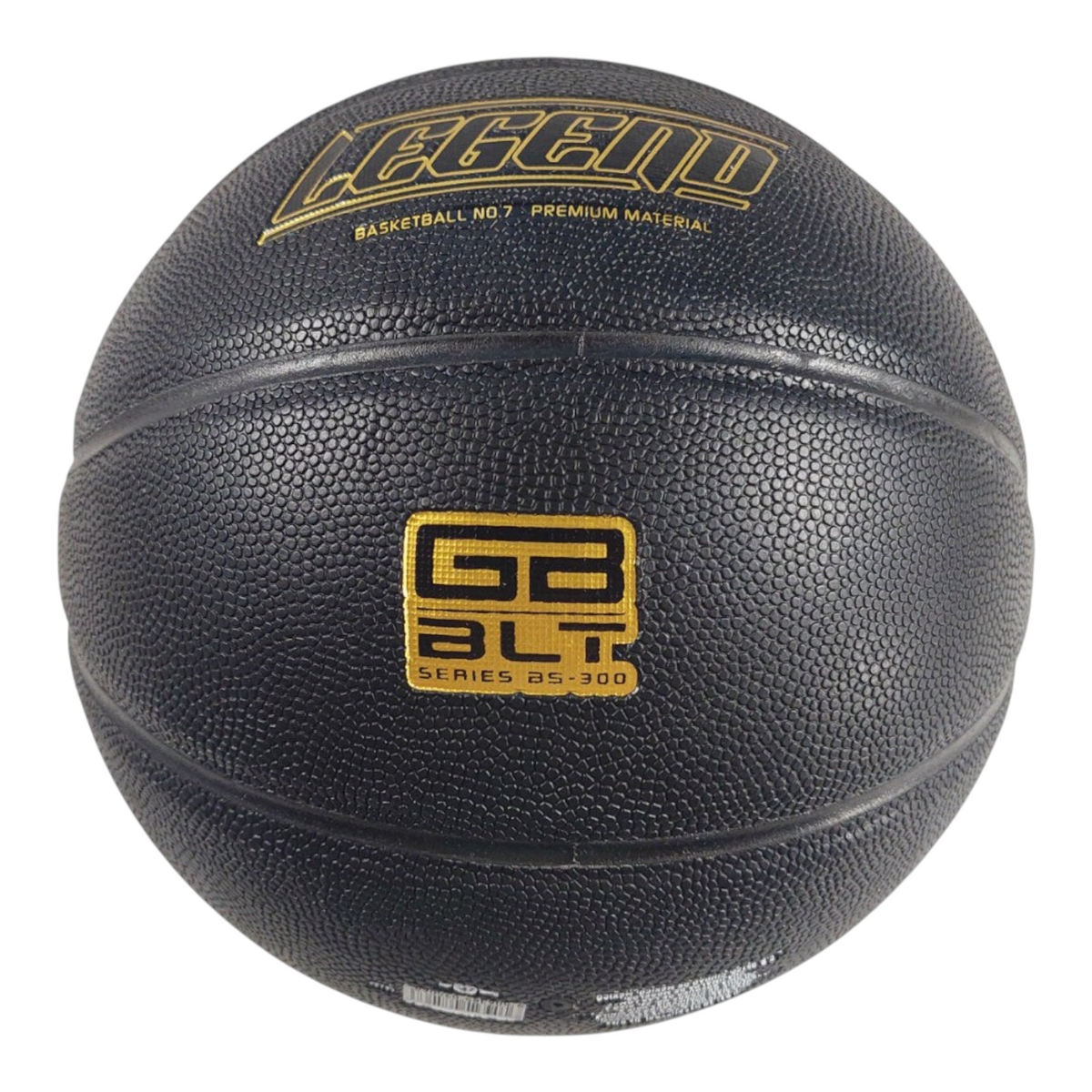 Balón de básquetbol Radach Sports Voit Legend número 7 en color negro con detalles y logotipos en dorado