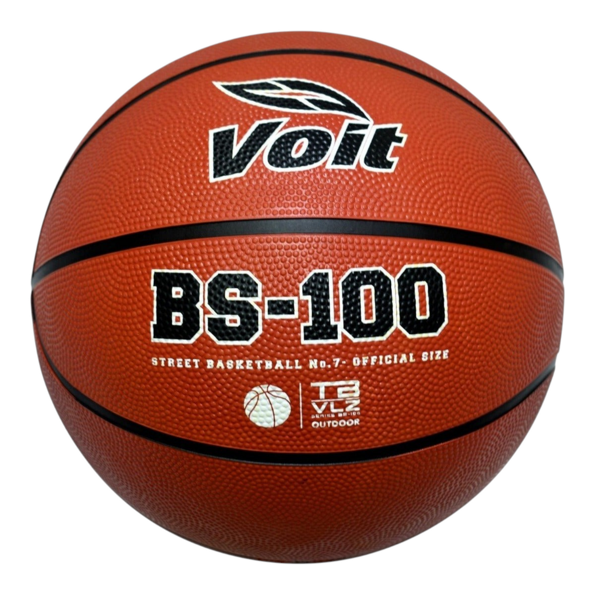 Balón de baloncesto Radach Sports Voit BS-100 color café, tamaño oficial número 7 para juego en exteriores