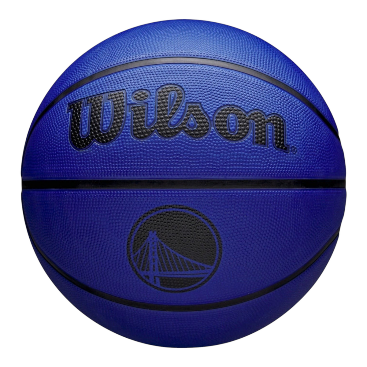 Balón de básquetbol Radach Sports Wilson NBA Team Tribute Warriors azul con logo oficial para exteriores
