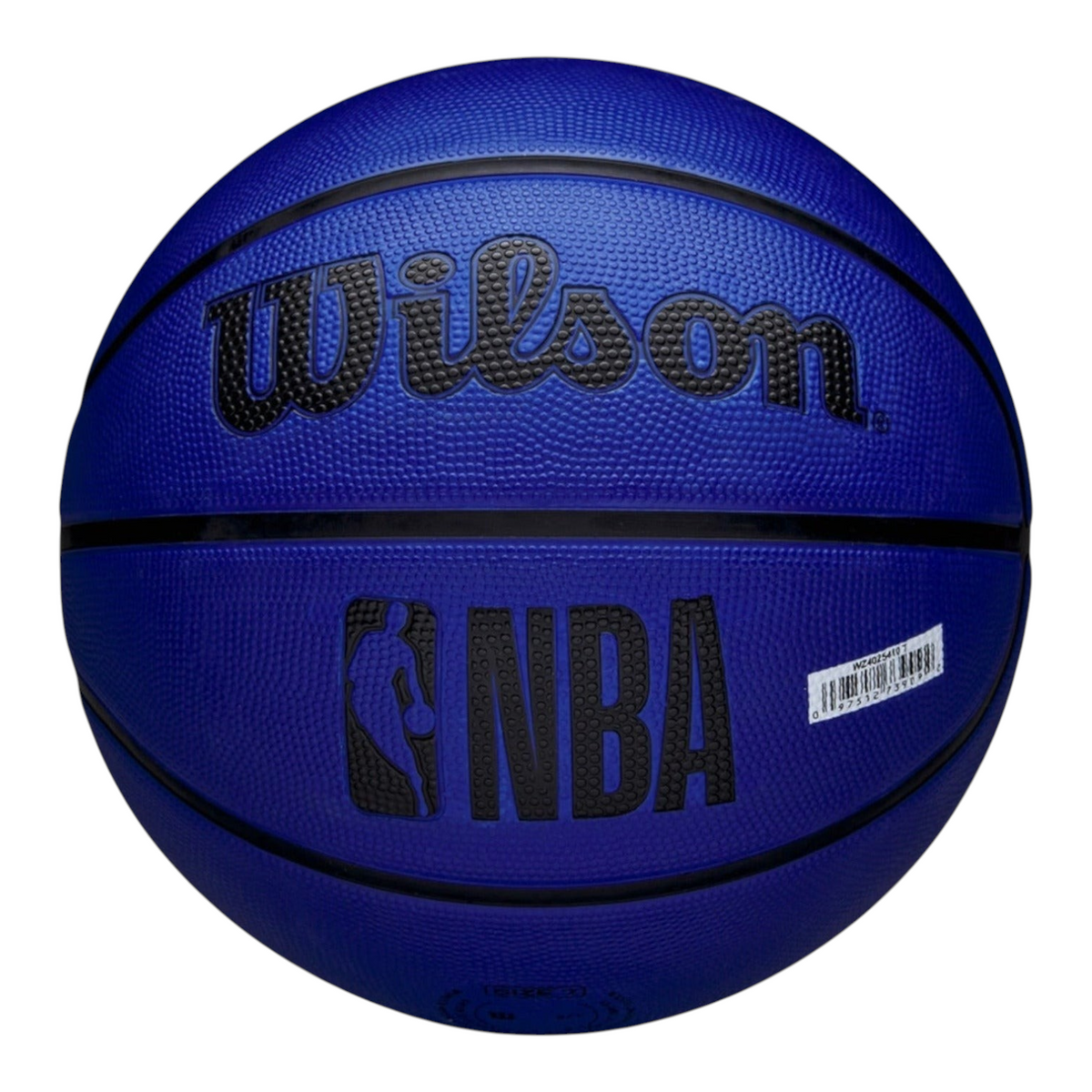 Balón de básquetbol Radach Sports Wilson NBA Team Tribute Warriors azul con logo oficial y canales negros