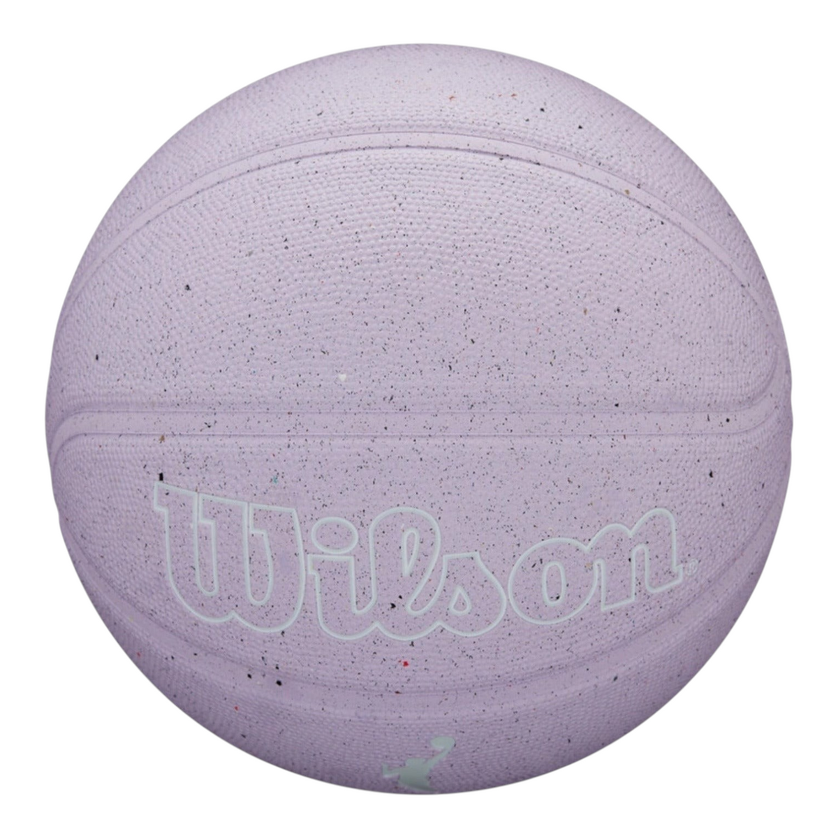 Balón de básquetbol Radach Sports Wilson WNBA Heir Eco talla 6 color lila con textura moteada y canales profundos