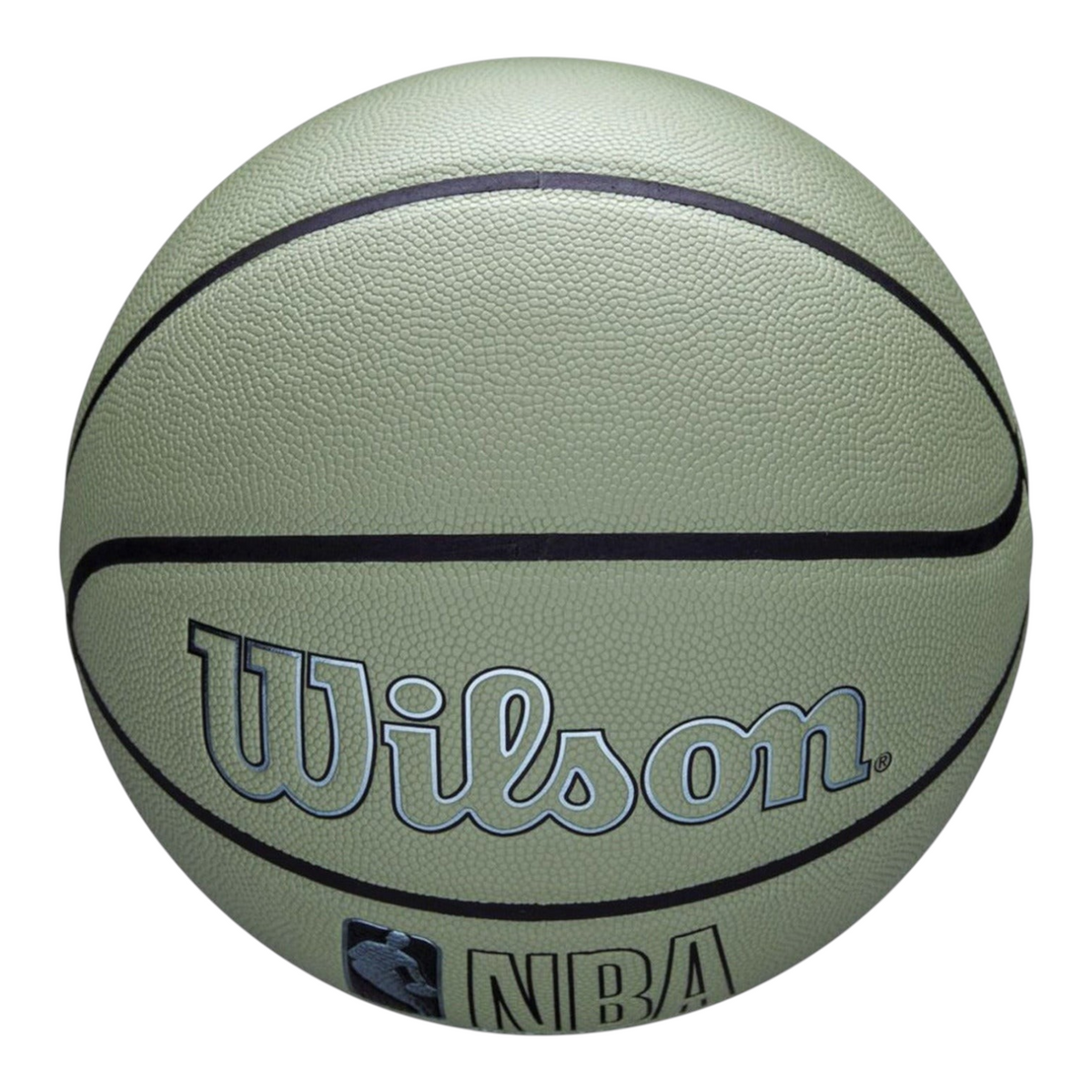 Balón de básquetbol Radach Sports Wilson NBA Forge Eco Gen color verde fabricado con materiales reciclados