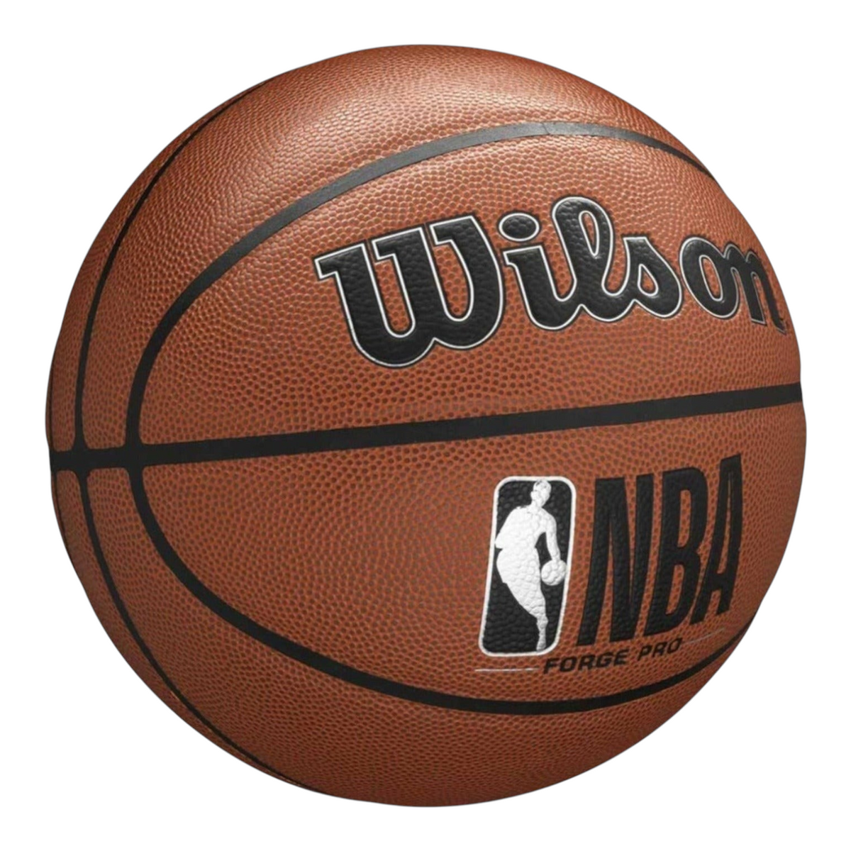 Balón de basquetbol Radach Sports Wilson NBA Forge Pro tamaño 7 con textura de agarre profesional y logotipos oficiales