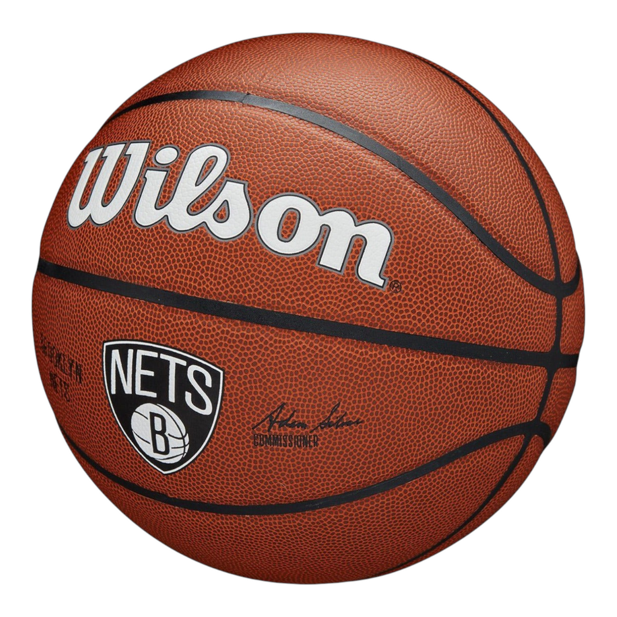 Balón de baloncesto Radach Sports Wilson NBA Team Alliance de los Brooklyn Nets con superficie texturizada