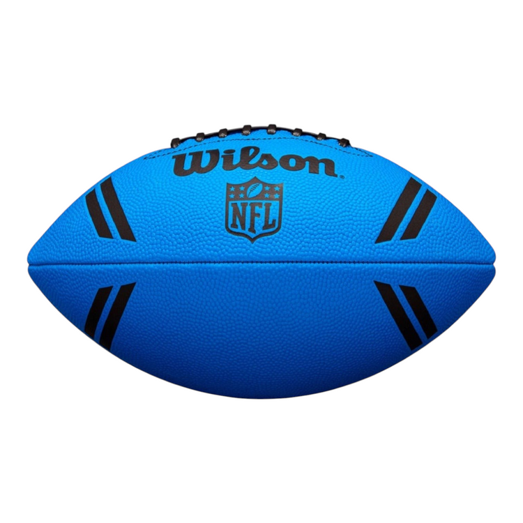 Balón de fútbol americano Radach Sports Wilson NFL Spotlight junior en color azul con cordones negros