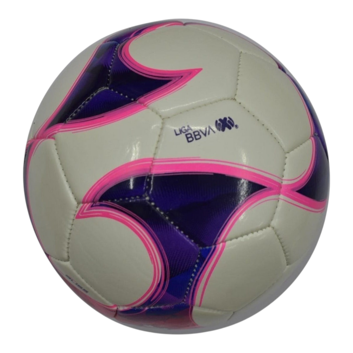 Balón de futbol Radach Sports Voit Bliss número 2 en color blanco con detalles en rosa y morado de la Liga BBVA