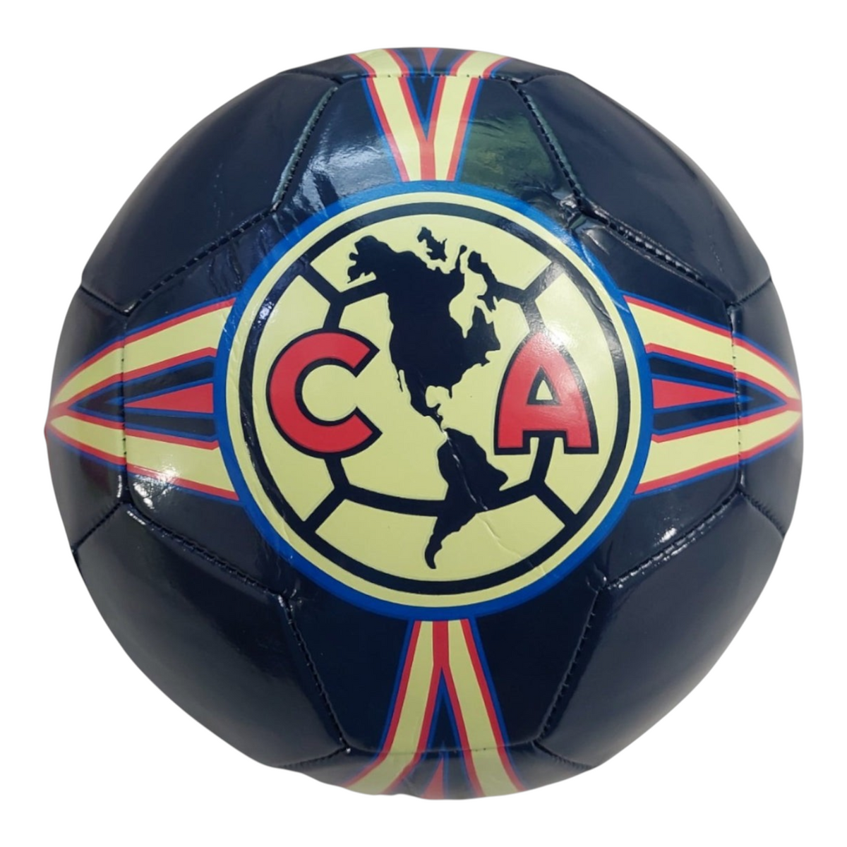 Balón de fútbol Radach Sports Club América S100 número 5 en color azul con diseño de 32 paneles y escudo oficial