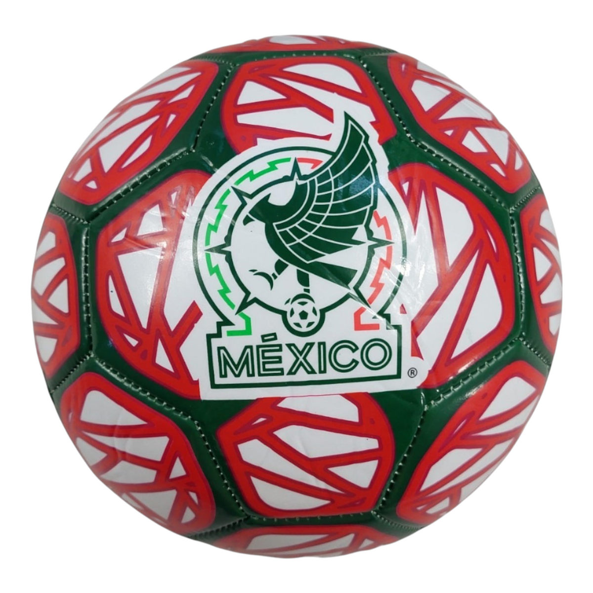 Balón de fútbol número 5 Radach Sports Voit Revolt con diseño tricolor de la Selección Mexicana y logo oficial