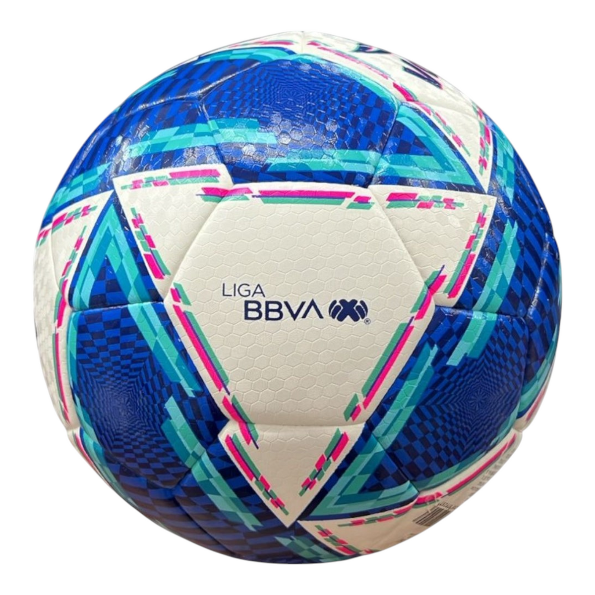 Balón de fútbol Radach Sports Voit Morph Apertura 2024, diseño híbrido azul y blanco con gráficos geométricos