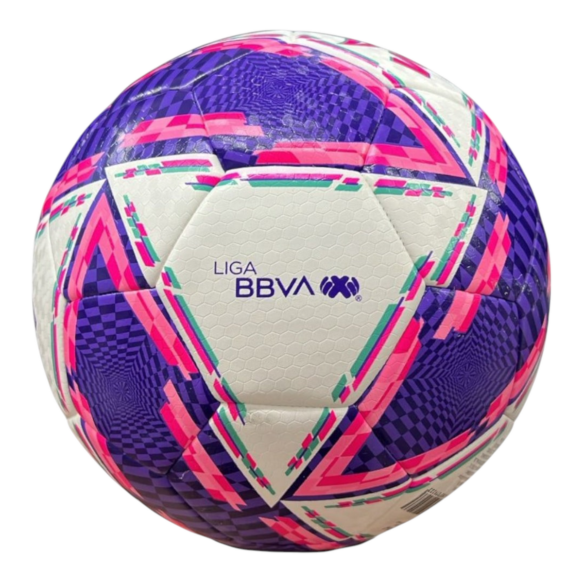 Balón de fútbol Radach Sports Voit Morph Apertura 2024 rosa y morado con diseño híbrido y logo de la Liga BBVA