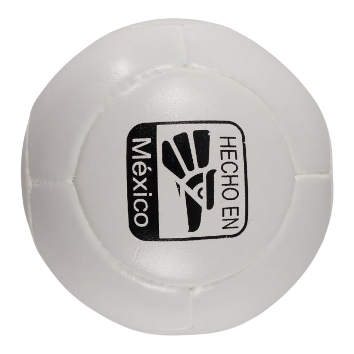 Balón de fútbol de salón Radach Sports número 3, color blanco, cosido a mano y con diseño de bote muerto.