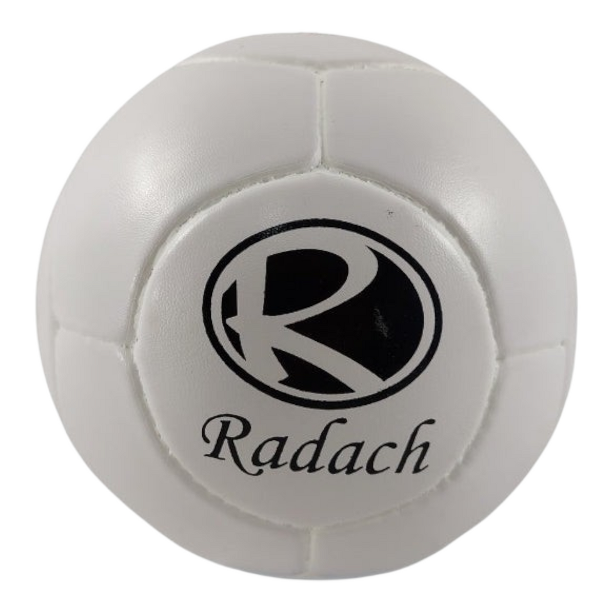 Balón de fútbol de salón Radach Sports número 3, color blanco, cosido a mano y con bote muerto.