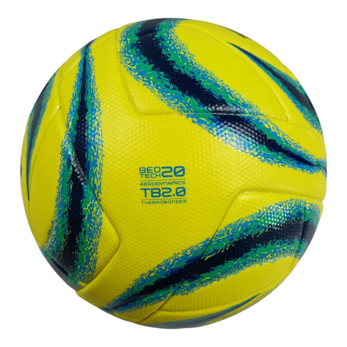 Balón de fútbol Radach Sports Voit Tempest Clausura 2024 amarillo y azul con tecnología Geo Tech 20 y TB2.0