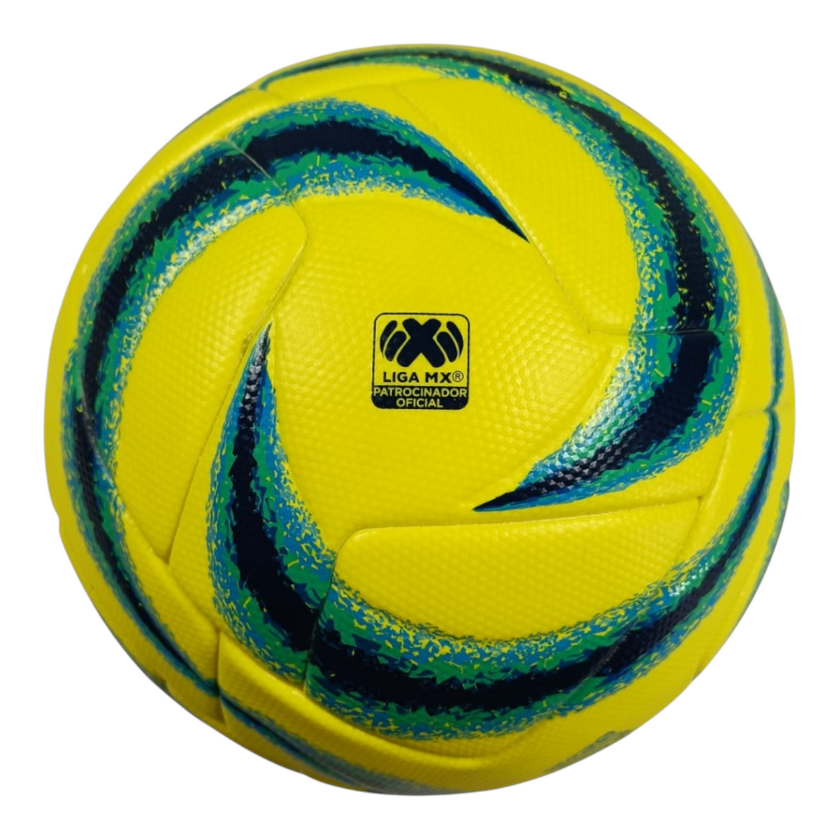 Balón de fútbol Radach Sports Voit Tempest Clausura 2024 amarillo con gráficos multicolor y certificación FIFA Pro