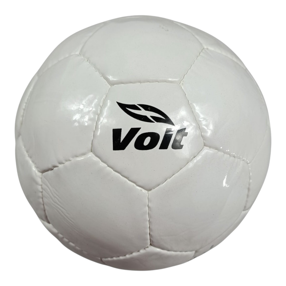 Balón de fútbol Radach Sports Voit S300 número 5, color blanco, fabricado en poliuretano con 32 paneles cosidos a mano.