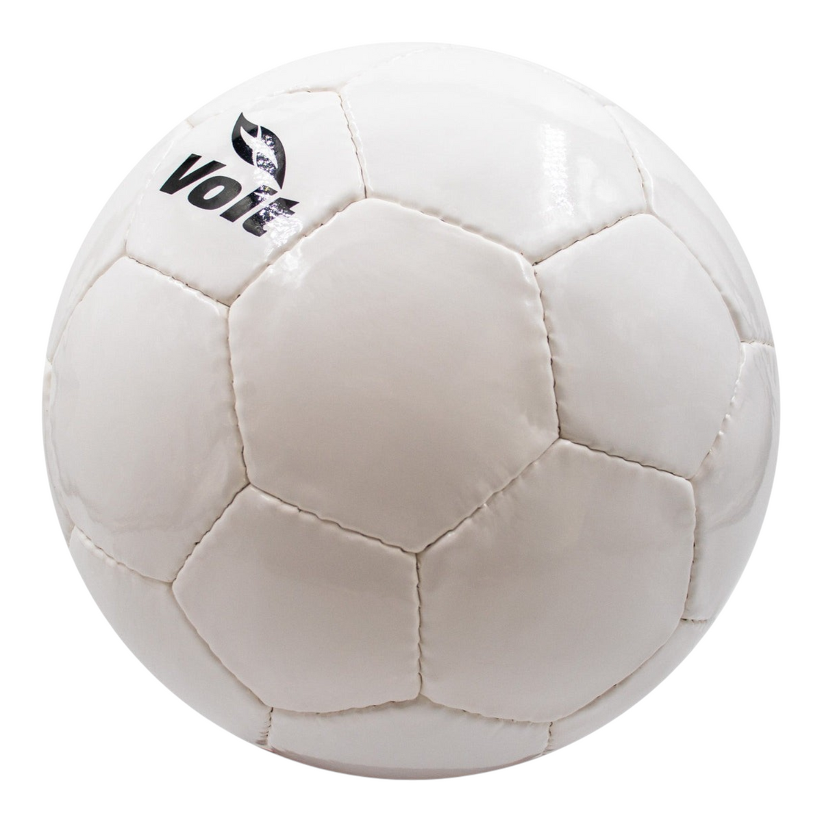 Balón de fútbol Radach Sports Voit S300 número 5, color blanco, fabricado en poliuretano con 32 paneles cosidos.