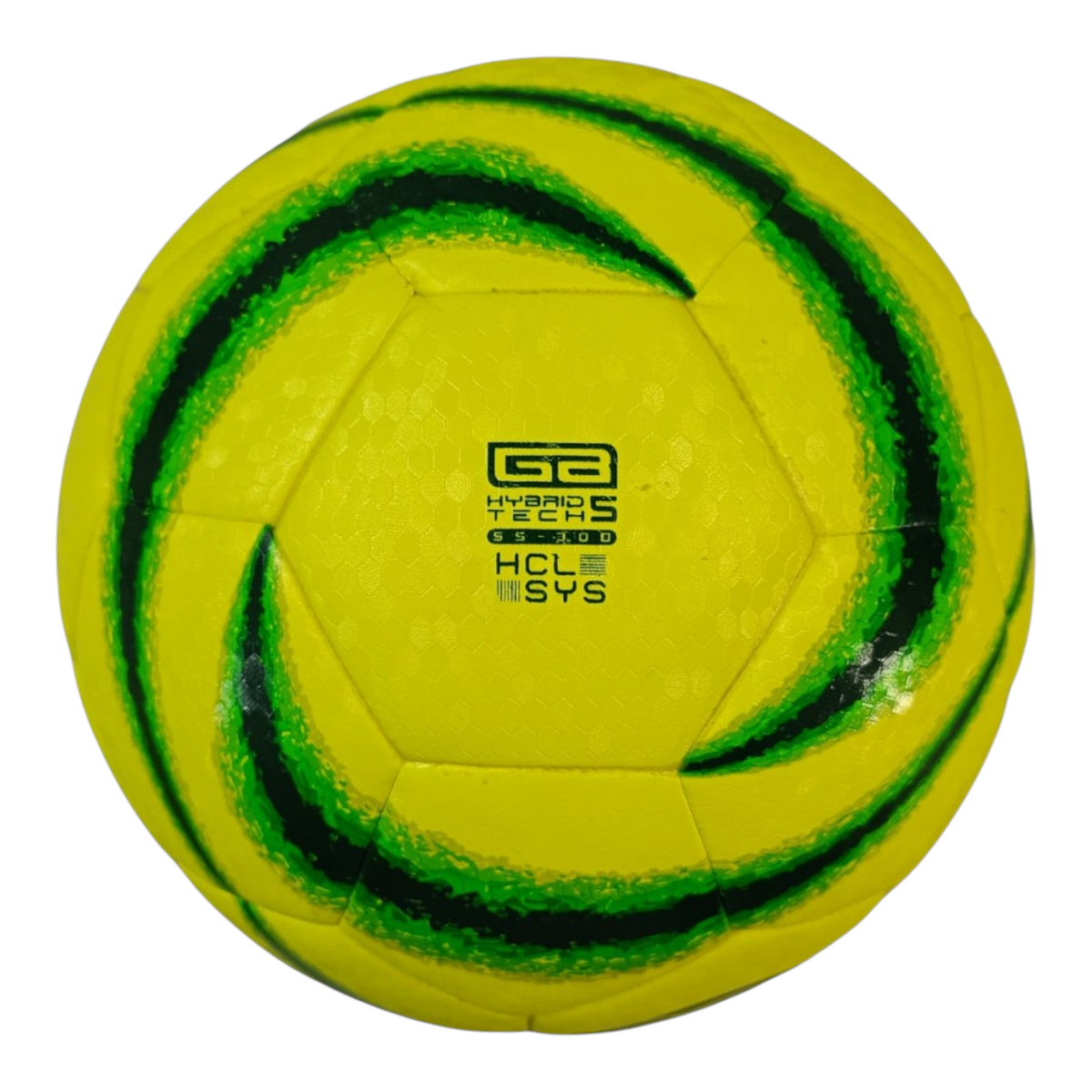 Balón de fútbol Radach Sports Voit Tempest híbrido amarillo con detalles verdes, tamaño 5 para Liga MX Clausura 2024