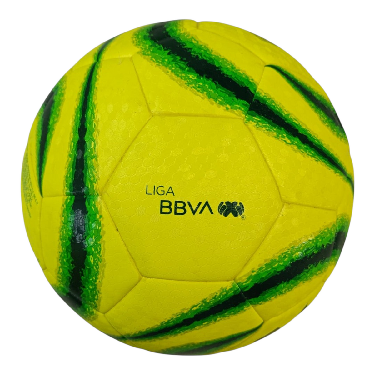 Balón de fútbol Voit Tempest híbrido amarillo y verde, edición oficial Liga MX Clausura 2024 de Radach Sports