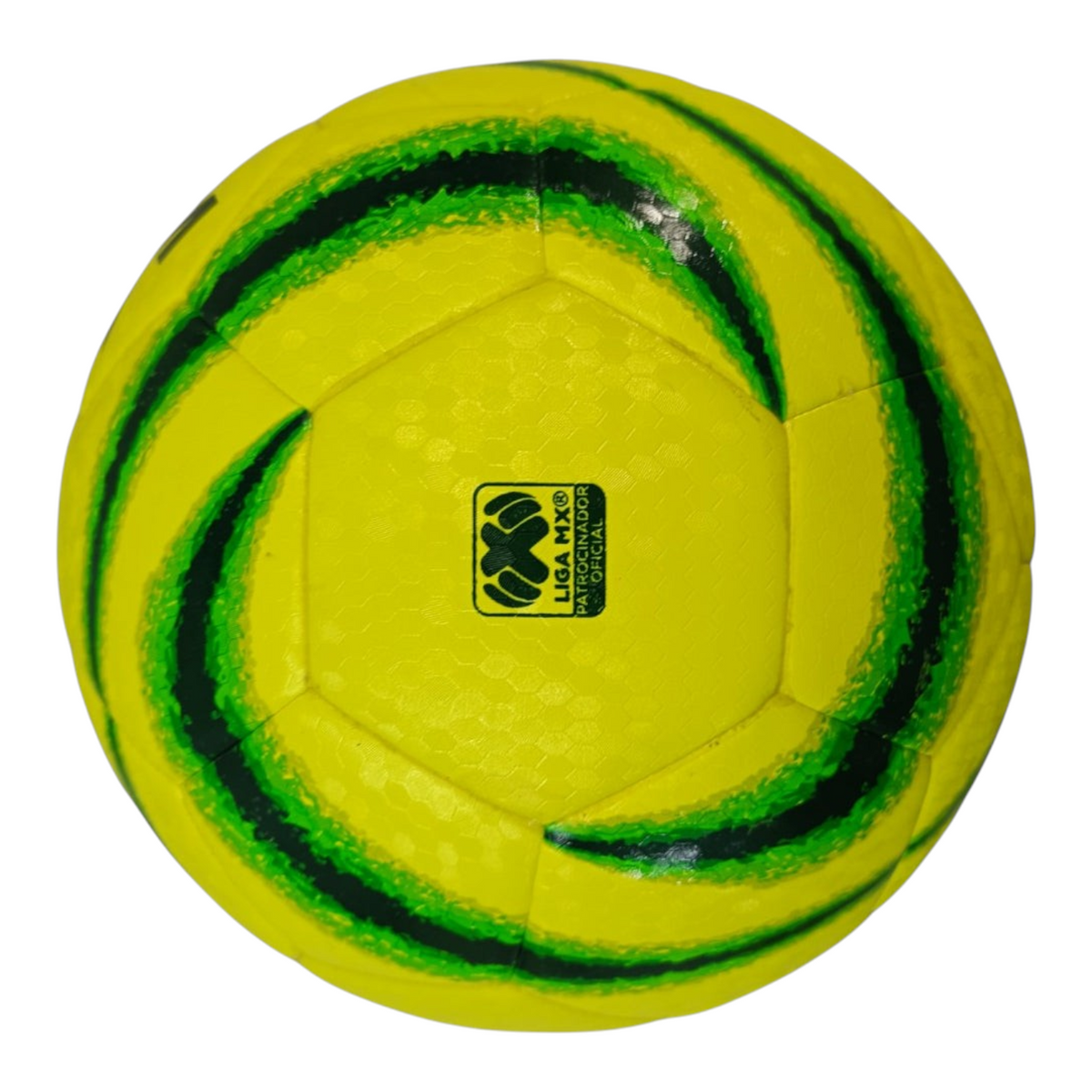 Balón de fútbol Radach Sports Voit Tempest amarillo con diseño oficial Liga MX Clausura 2024 y tecnología híbrida