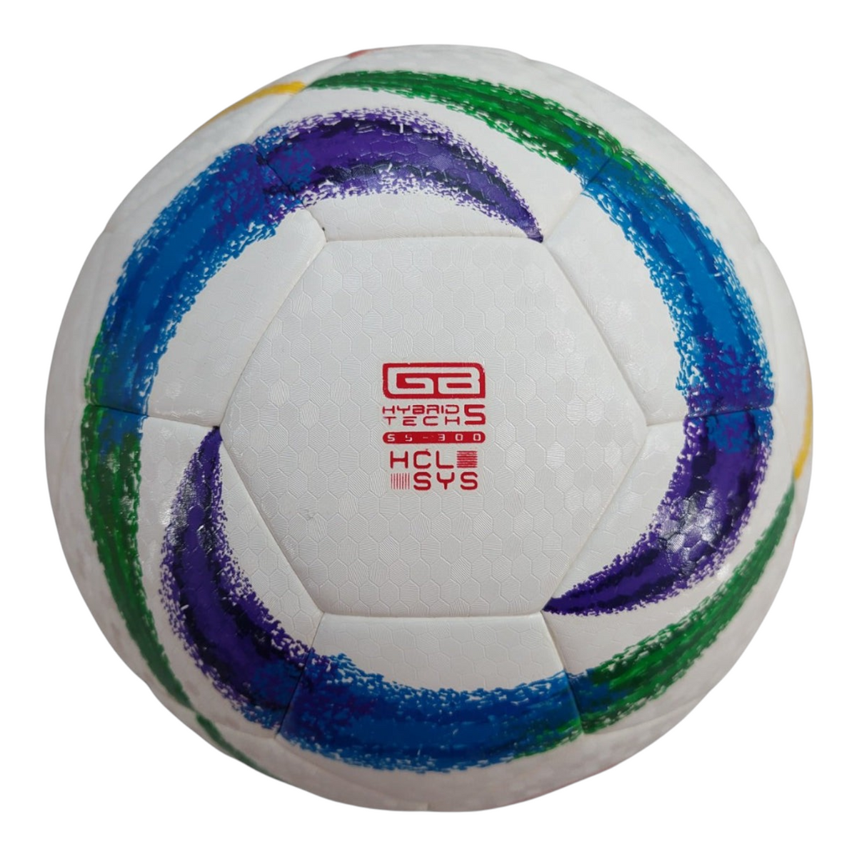 Balón de fútbol Radach Sports Voit Tempest SS300 número 5 con diseño híbrido de 32 paneles y gráficos coloridos