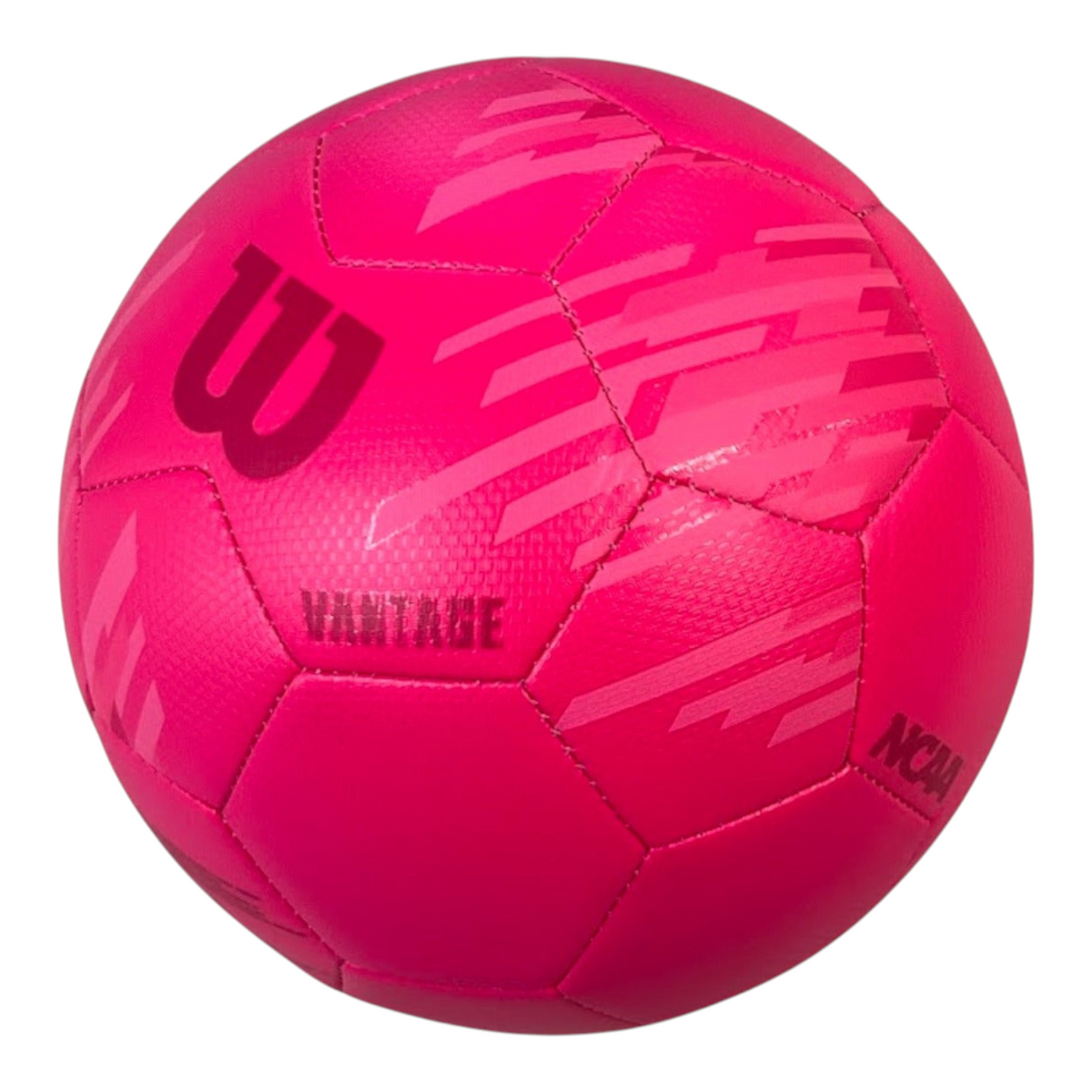 Balón de fútbol Wilson Vantage rosa de Radach Sports fabricado con espuma EVA sostenible para jugadores recreativos
