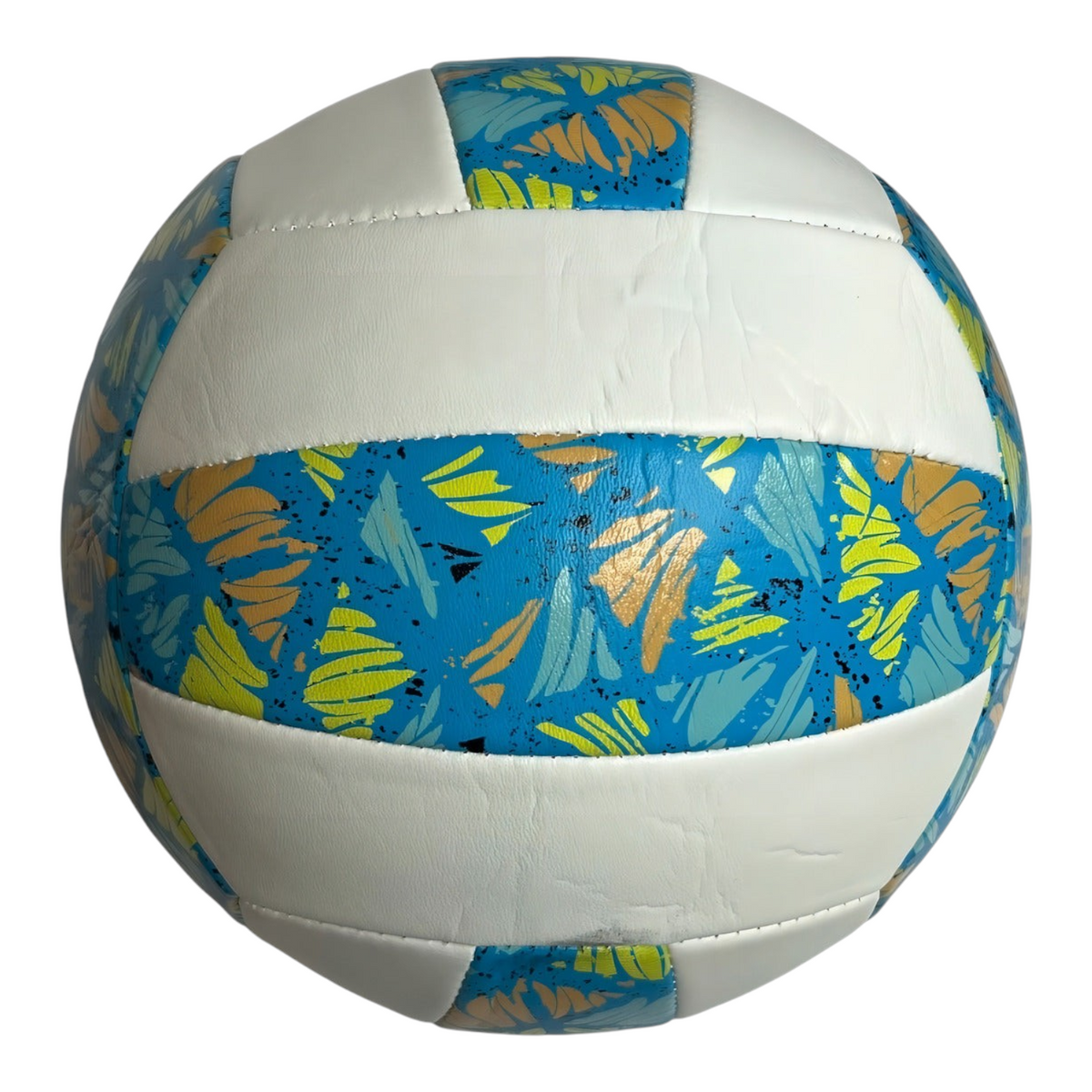 Balón de voleibol Radach Sports Voit Tropic Flight VS100 tamaño 5 con diseño tropical azul y blanco