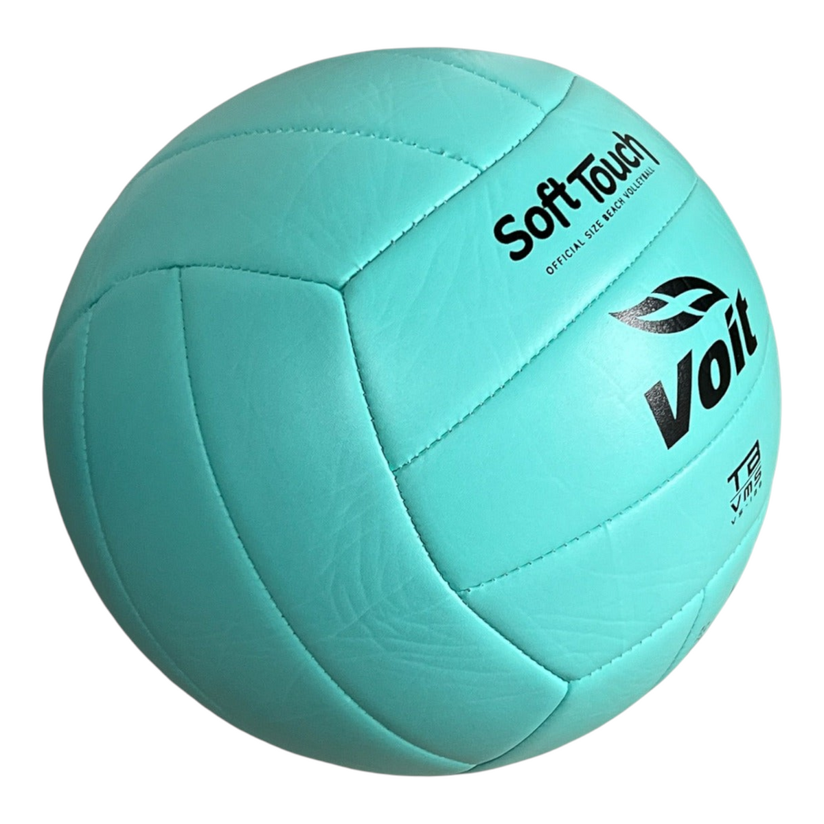 Balón de voleibol Radach Sports Voit Soft Touch color menta, tamaño 5, fabricado en EVA con 18 paneles cosidos.