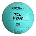 Balón de voleibol Radach Sports Voit Soft Touch color menta, tamaño 5, fabricado en EVA con 18 paneles cosidos.