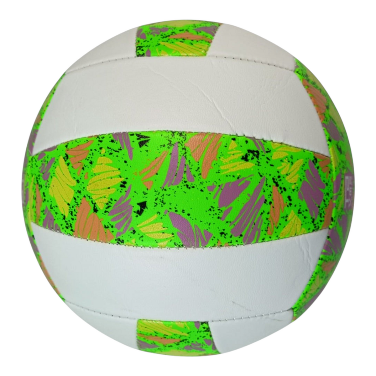 Balón de voleibol Voit Tropic Flight talla 5 en color verde con diseño tropical, vendido por Radach Sports