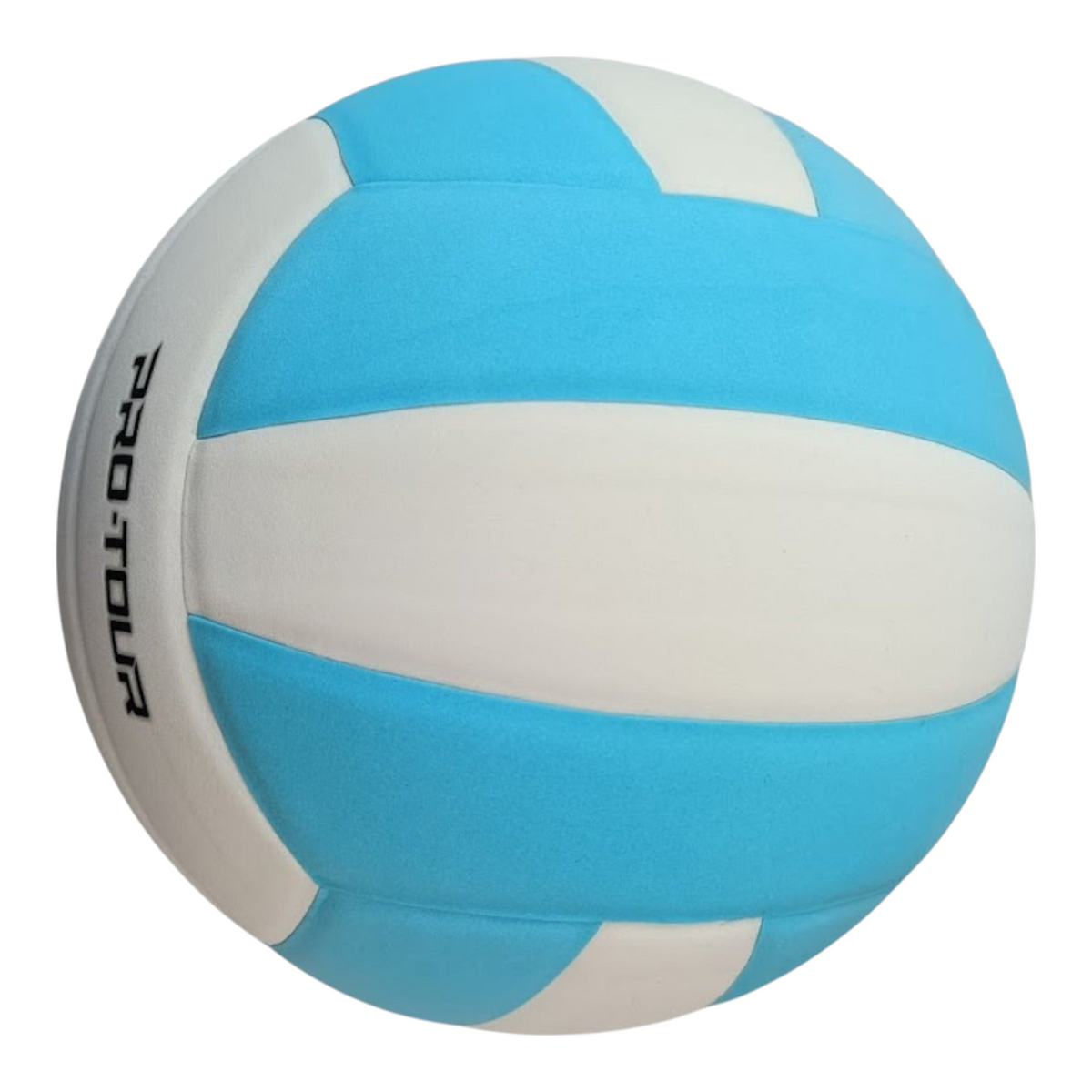 Balón de voleibol Radach Sports Wilson Pro Tour de cuero sintético en color blanco y azul para canchas cubiertas