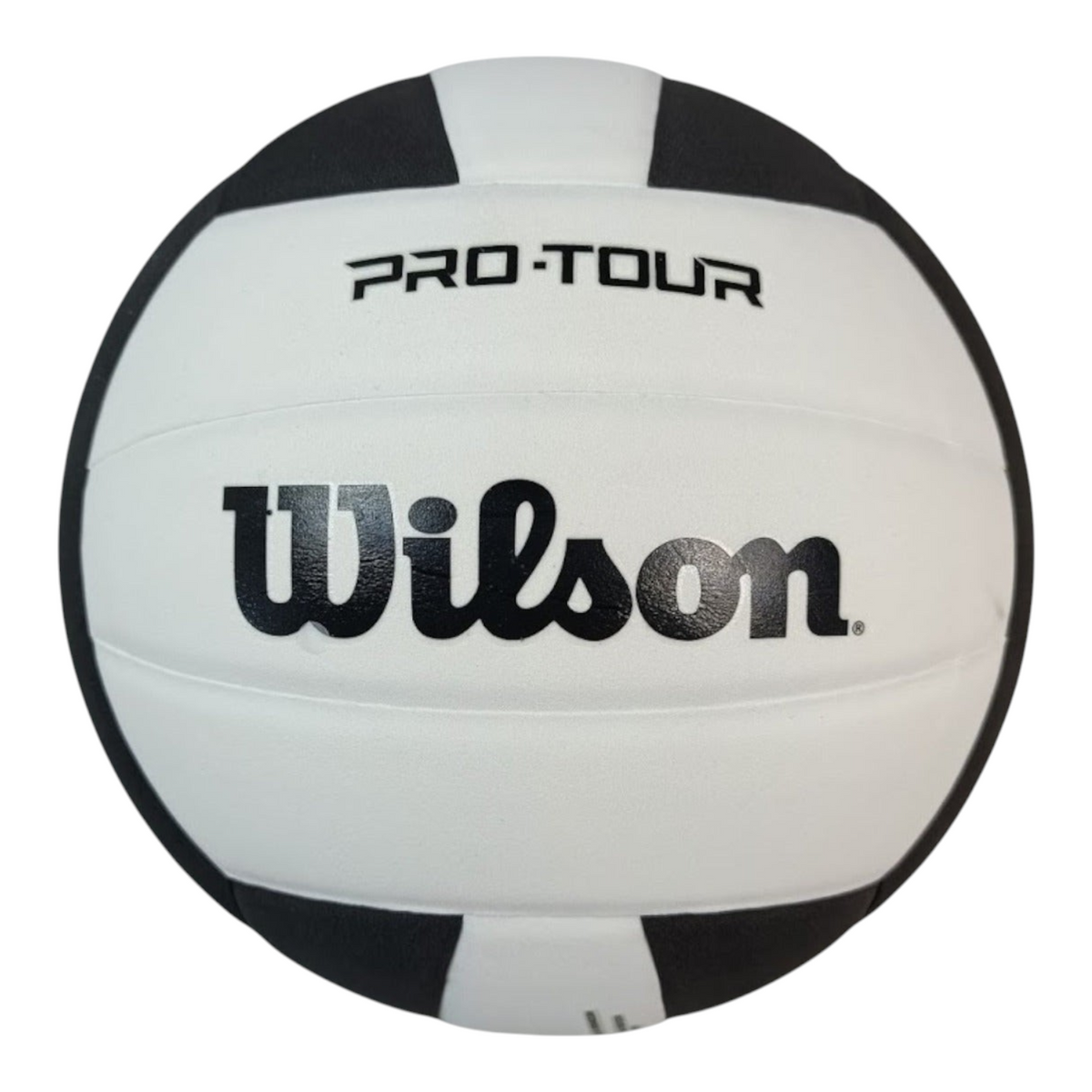 Balón de voleibol Wilson Pro Tour blanco y negro de cuero sintético para interiores de Radach Sports