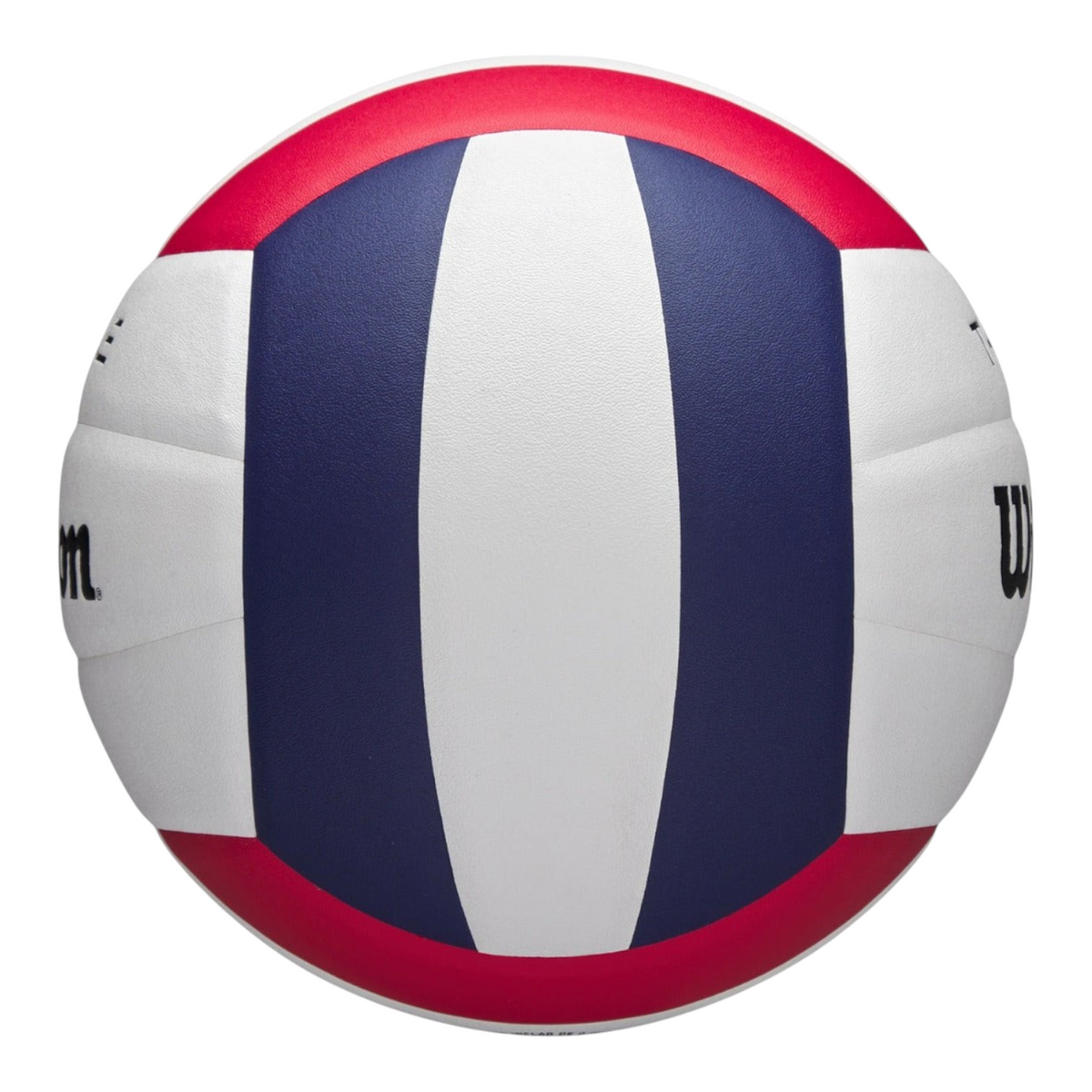 Balón de voleibol Wilson Thrive de Radach Sports con diseño tricolor en blanco, azul y rojo para juego en interiores