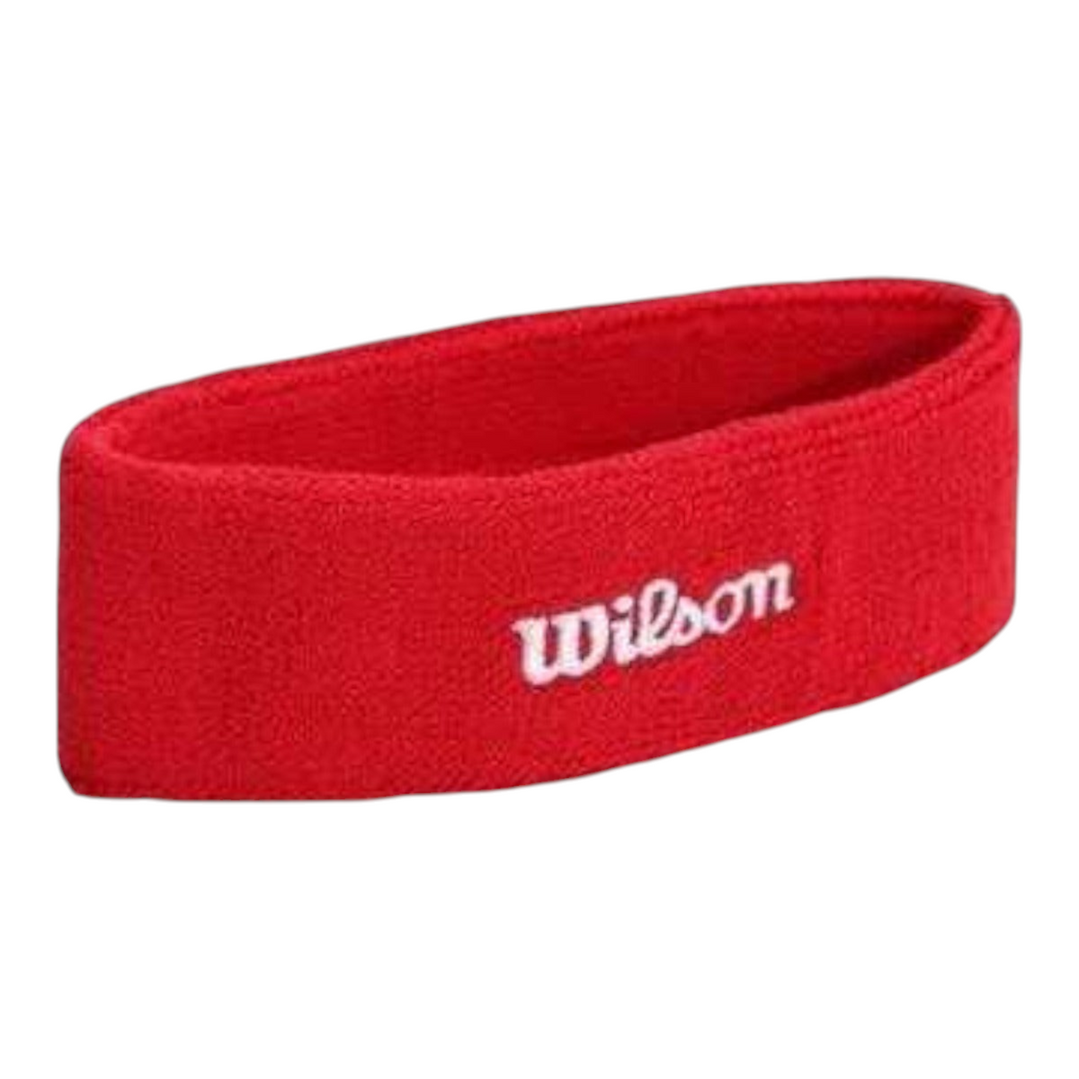 Bandana deportiva roja Radach Sports de algodón absorbente con logotipo Wilson bordado para entrenamiento