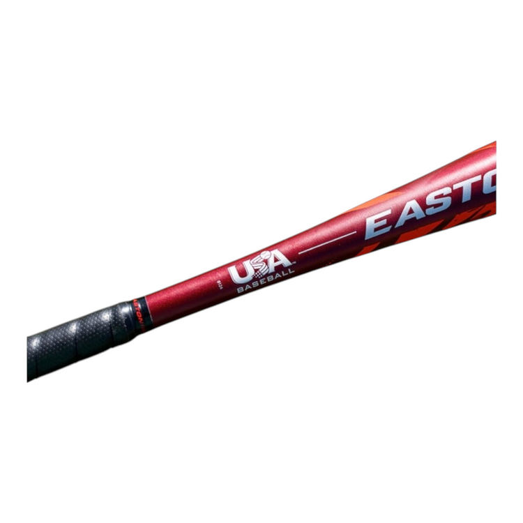 Bat de béisbol Radach Sports Easton Speed USA 2025 de aleación roja con grip negro y certificación oficial